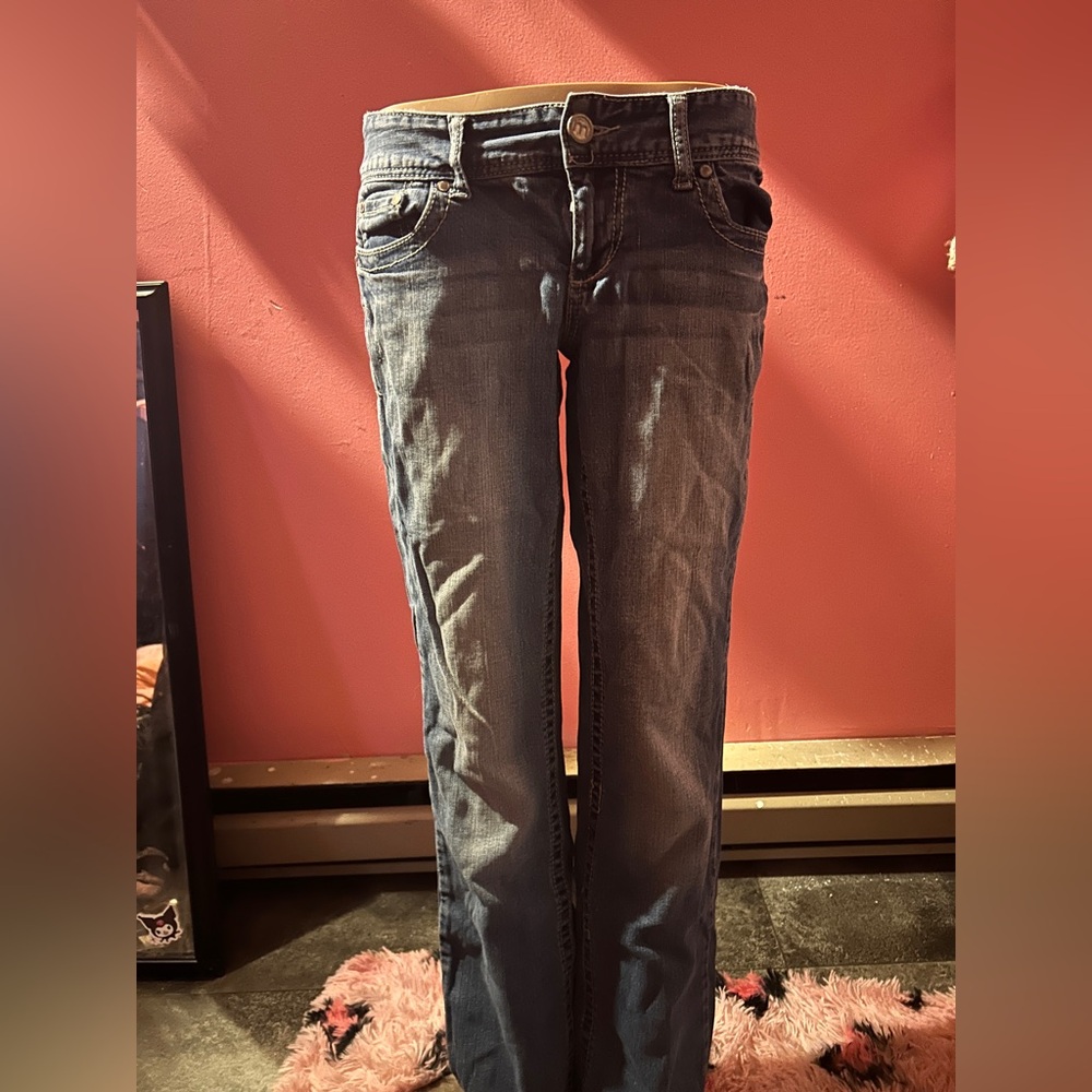 Maurices Dark Blue Straight Leg Jeans
